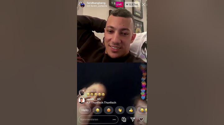 FARID BANG - LIVE AUF INSTAGRAM