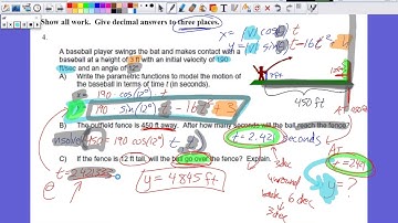 PreCalculus | Unit 10 - Parametric Functions & Conic Sections (Test Review Q4)