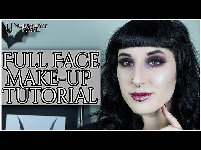 Black Red Gothic Makeup look - GRWM - Tutorial - Notoriously Morbid 