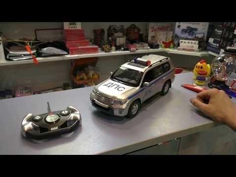 Полицейская машина на пульте Rastar Toyota Land Cruiser ДПС 1:16