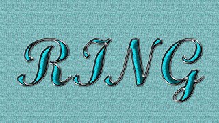 34 - Silver with Turquoise Gemstones Text Effect in GIMP
