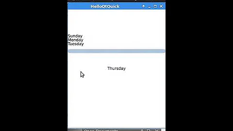 qml example: Detect mouse click on ListView