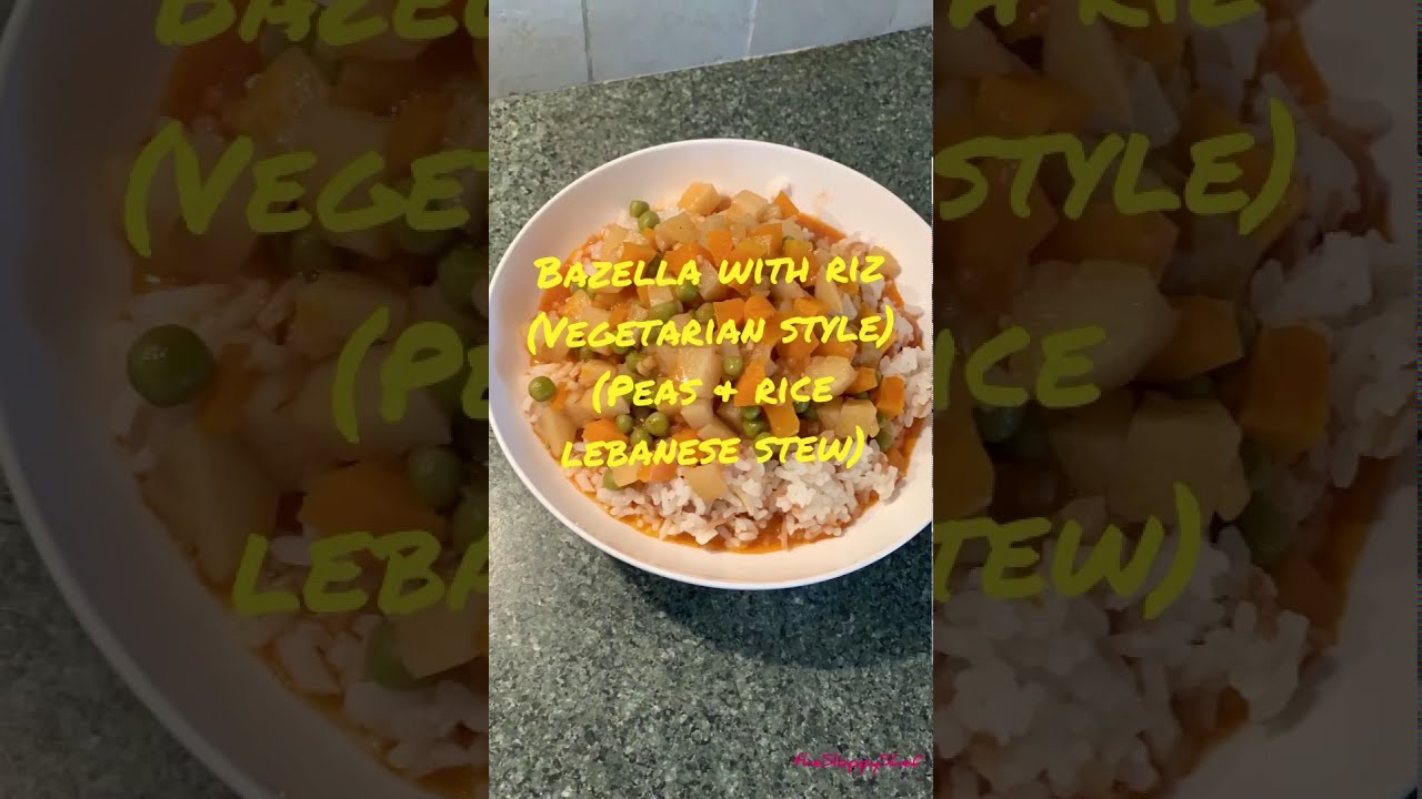 Bazella With Riz (Peas & Rice Lebanese Stew)
