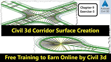 How to Create Corridor Surface in AutoCAD Civil 3d | Civil 3d Corridor Surface Creation