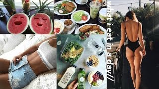 what i eat in a day (non vegan + healthy)