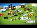 MINECRAFT: COMO HACER + DE 33 DECORACIONES PARA TU CASA! | IDEAS DE DECORACIÓN PARA TU CASA
