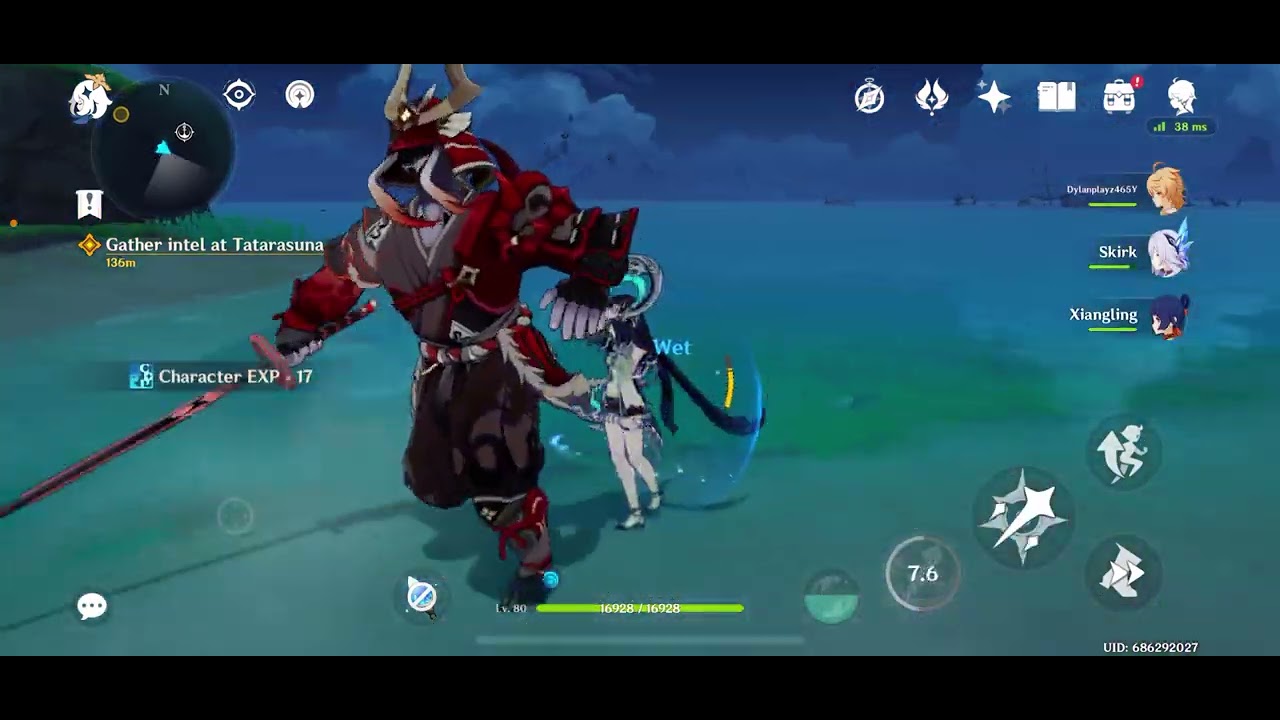 Doing the Electro Archon quest and exploring the island 