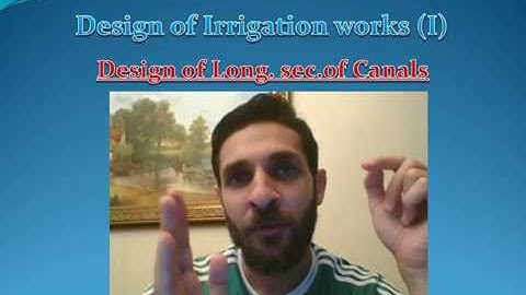 Longitudinal Section Design for Canals