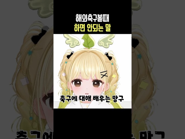 해외축구볼때 하면 안되는 말 #이스타추멘 #망구랑
