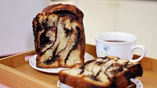 Chocolate Swirl Bread (Babka) - Panasonic Bread Maker SD-P104 - Recipe By ZaTaYaYummy