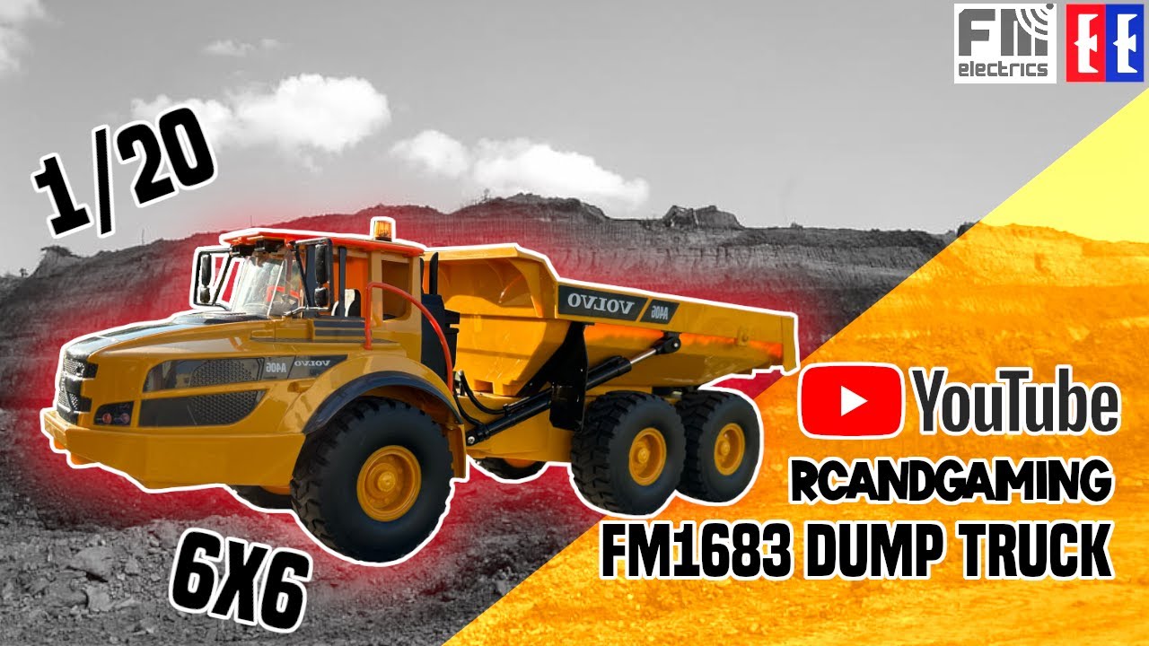 FMelectrics Double E 1/20 Volvo Dump truck 6x6