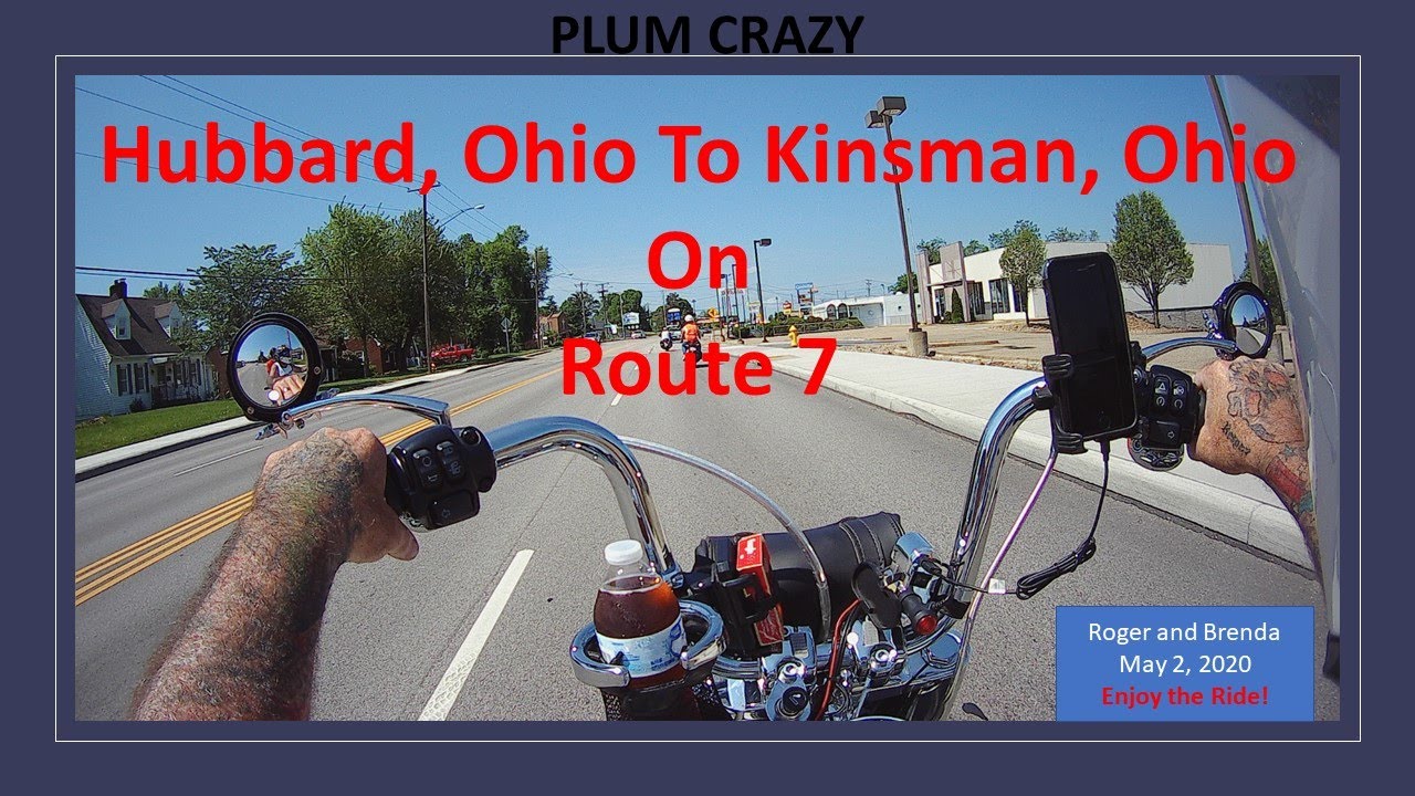 Plum Crazy Hubbard, Oh to Kinsman, Ohio Route 7 May 2, 2020 motorcycle