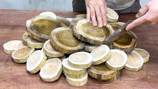 Skillful Woodworking Skills Of The Young Carpenter // Arrange Firewood Into A Beautiful Coffee Table