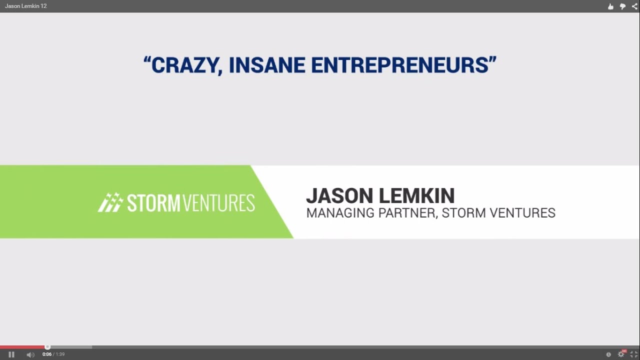 “Crazy, Insane Entrepreneurs”