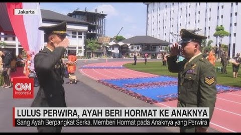 Lulus Perwira, Ayah Beri Hormat ke Anaknya