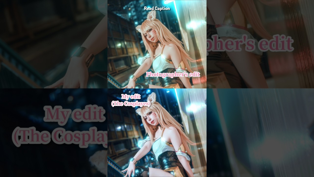 Photographer VS Cosplayer's Edit #cosplayphotography  #ahri