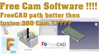 The Best Free CNC Cam Software FreeCAD path better then fusion 360 Cam screenshot 3