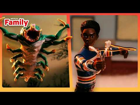Snow Shark Toy Play Battle 🦈 Stranger Things: Tales from '85 | Netflix Family
