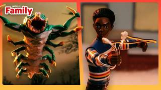 Snow Shark Toy Play Battle 🦈 Stranger Things: Tales from '85 | Netflix Family