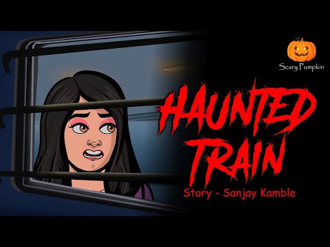 Haunted Train | Bhutia Train | Scary Pumpkin | Hindi Horror Stories | Animated Stories