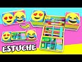 😍 DIY ESTUCHE EMOJIS Triple ☝️EPISODIO #19 Como hacer LAPICERA EMOJIS | Manualidades aPasos