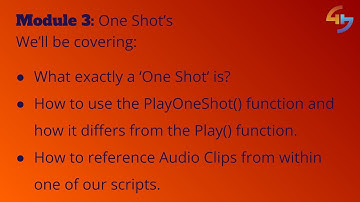 Playing OneShots | Module 3 Lesson 2 | Unity Audio Mastery Course