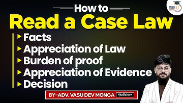Importance of Case Laws in Judiciary | How to Read a Judgement | StudyIQ Judiciary