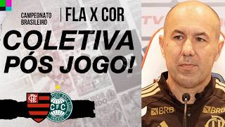 COLETIVA DO LEONARDO JARDIM - FLAMENGO 3 X 0 CORITIBA - BRASILEIRÃO