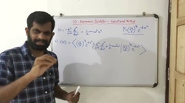 Variational method - Harmonic oscillator solved