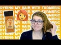 Dyeing my hair with turmeric | Natural hair dye with spices