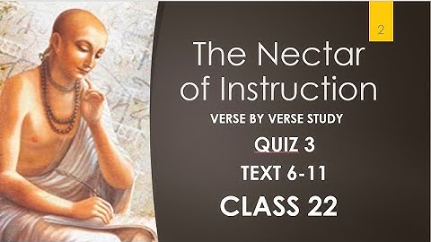 Nectar Of Instruction-English-Quiz3