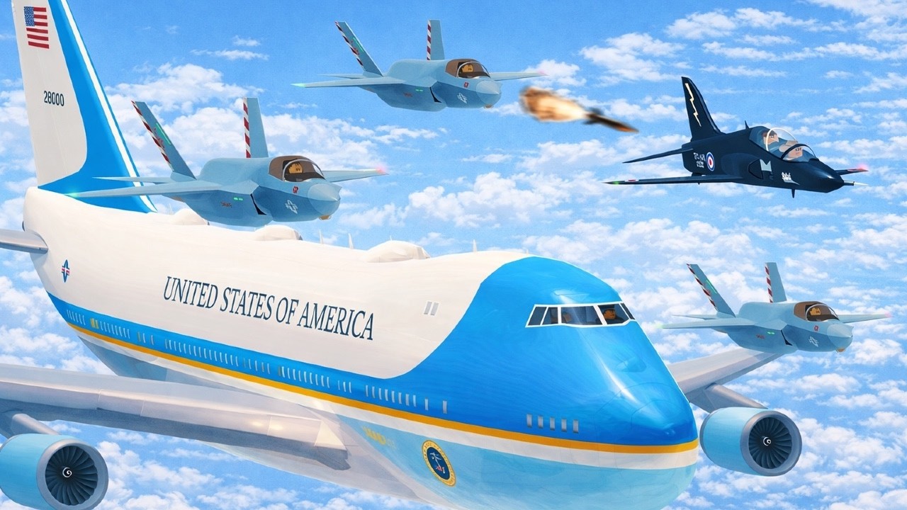 F-35 Emergency Intercept Over Air Force One! (PTFS Roblox RP)