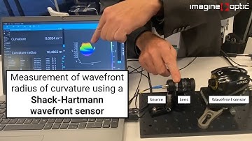 Measurement of wavefront radius of curvature using Shack-Hartmann wavefront sensor
