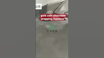 Gold coin chocolate wrapping machine