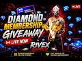 FREE FIRE MAX DIAMOND+MEMBERSHIP GIVEAWAY 💎🎁 | RIVEX GAMER.