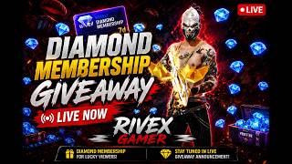 FREE FIRE MAX DIAMOND+MEMBERSHIP GIVEAWAY 💎🎁 | RIVEX GAMER.