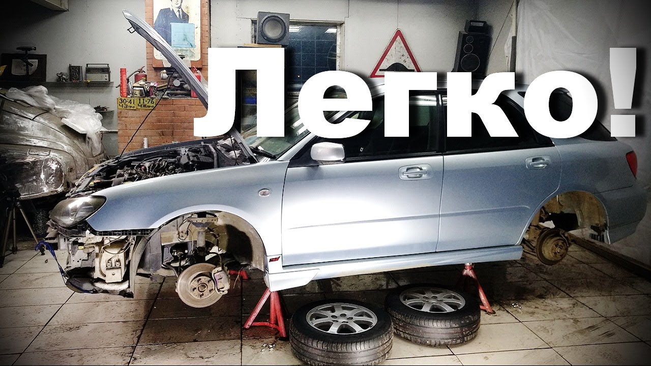 Так ли сложно менять свечи на Субару? - YouTube