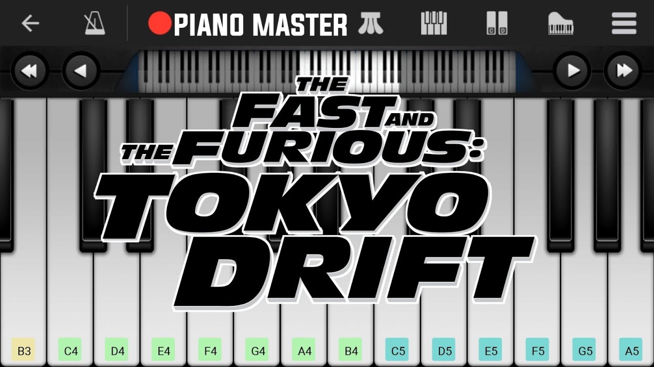 Tokyo Drift Fast & Furious Theme Song Piano YouTube