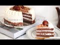 【ナッペのコツ教えます！】和栗のモンブランショコラケーキ、ゆっくり解説 ver | Kastanientorte｜Chocolate chestnut cake