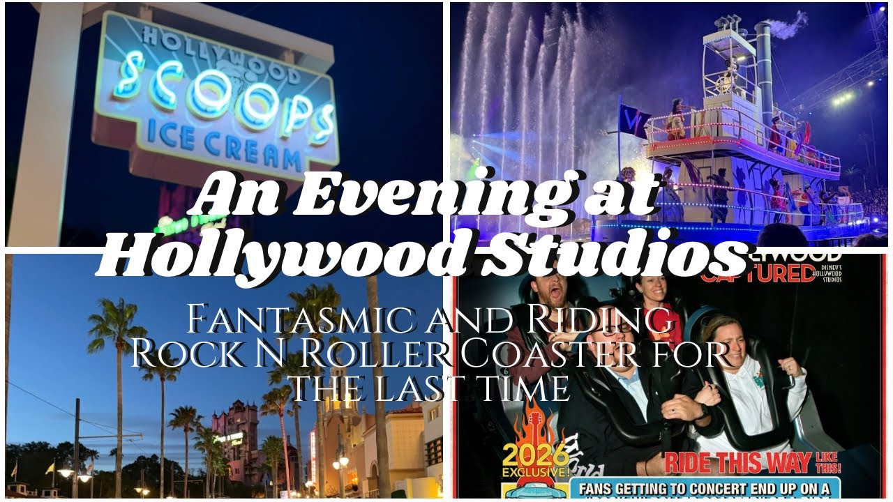 🎸Riding Rock N Roller Coaster for the Last Time & Ride POV | Fantasmic