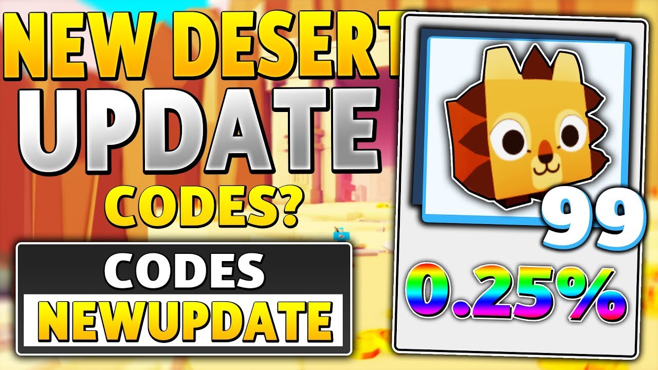 New Desert Pet Update Codes In Pet Simulator 2 Roblox Youtube