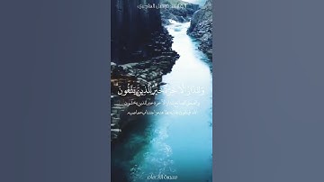{وَمَا الْحَيَاةُ الدُّنْيَا إِلَّا لَعِبٌ وَلَهْوٌ ۖ} حالة واتس تلاوه جميله تُخاطب النفس