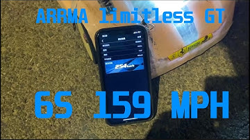 ARRMA limitless GT 6S 159mph(254km/h) Speed Run
