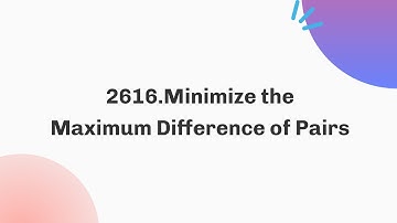 2616. Minimize the Maximum Difference of Pairs | Daily Leetcode Challenge | August | C++ | Java