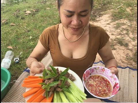 MY NEW STYLE: GRILLED BEEF INSIDE BEER CAN FOR LUNCH AT COUNTRYSIDE