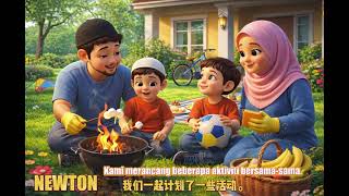 Tajuk:Aktiviti bersama dengan keluarga 和家人的活动