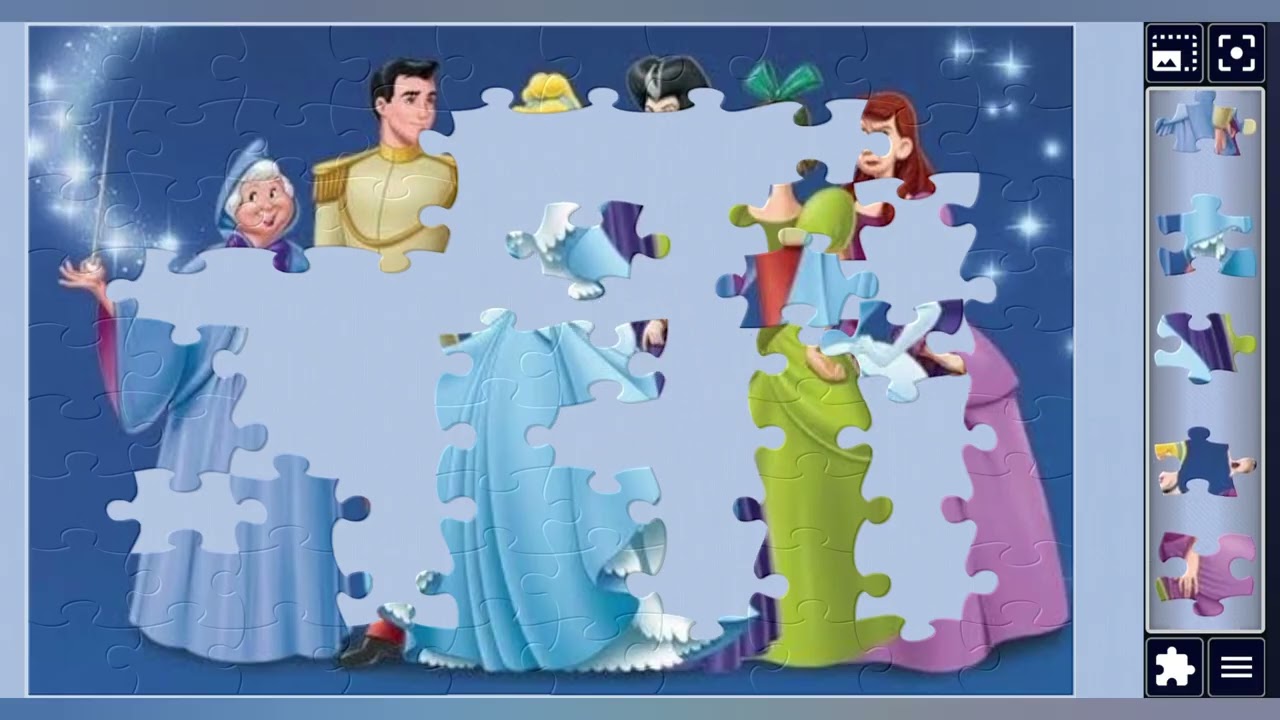 Cinderella & Friends:A Magical Royal Gathering👑👗🛷✨️🪄//jigsaw puzzles Journey🧩//puzzlesArt🧩//