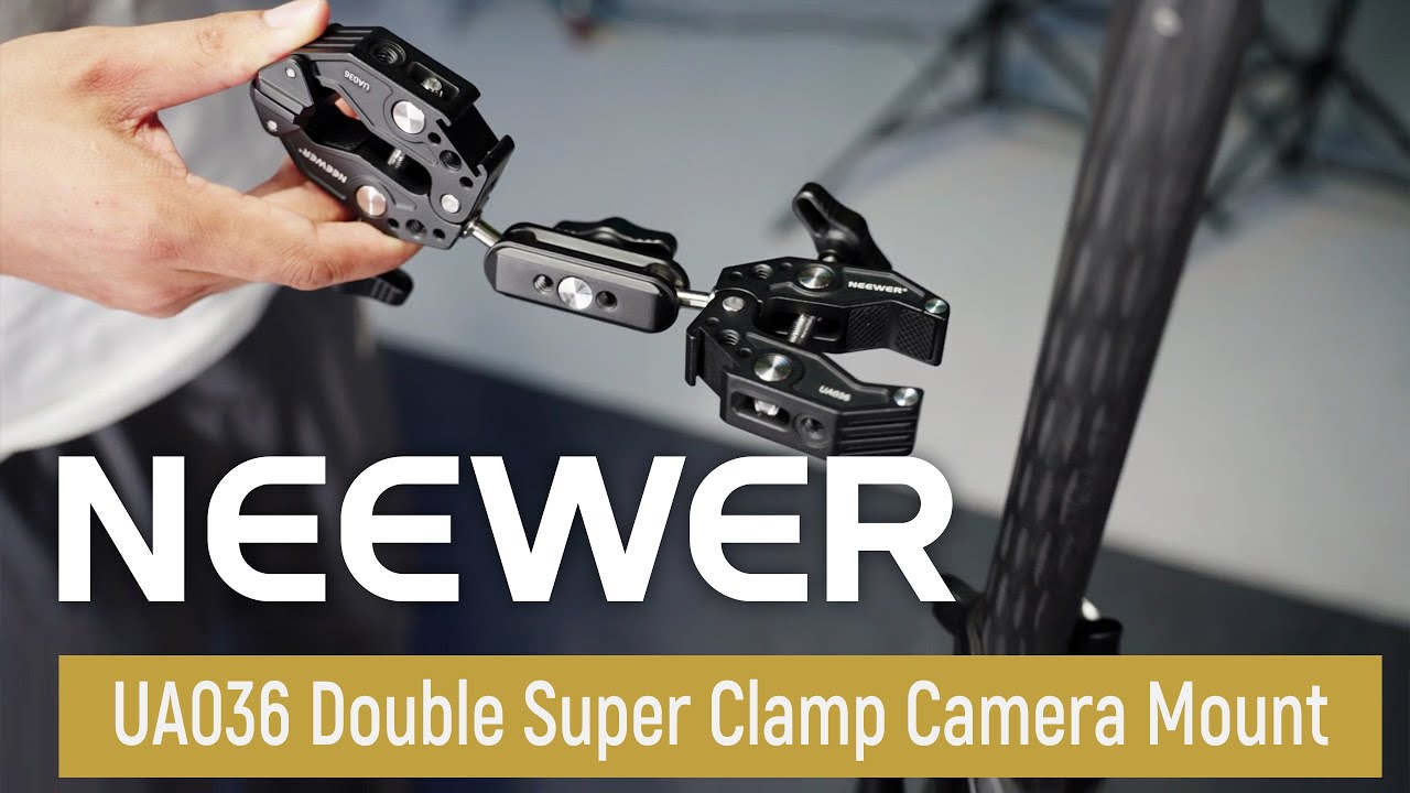 Introducing the NEEWER UA036 Double Super Clamp Camera Mount - YouTube