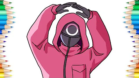 How to draw a Squid Game Circle Guard