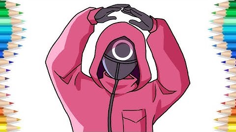 How to draw a Squid Game Circle Guard